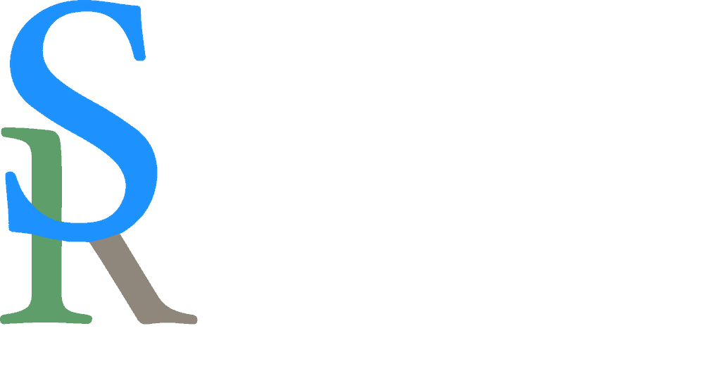 Stone Path Realty Logo (White)